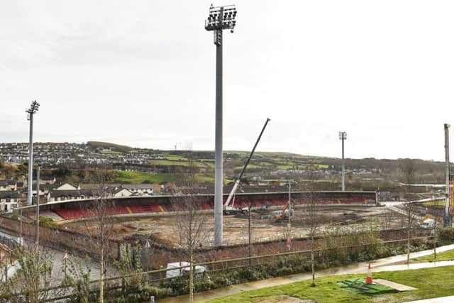 The reconstruction of Brandywell stadium and dog track is due to be completed in the coming year. (Photo by Oliver McVeigh/Sportsfile)