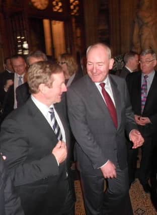 Mark Durkan pictured with Enda Kenny.