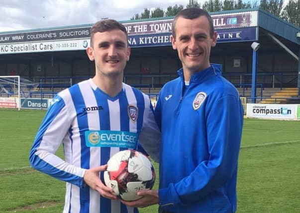 Oran Kearney with Stephen O'Donnell.