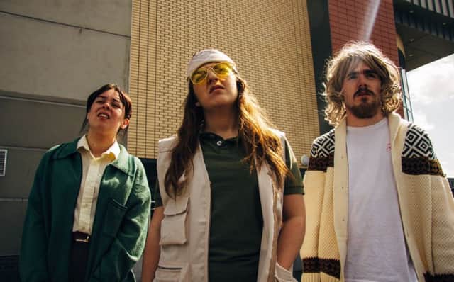 Some of the cast of The Big Lebowski Live which performs at North West Regional College's Foyle Theatre. From left Donny - Laura Kelly, Walter - Tori Messenger and The Dude - Andy McGarrigle. The show opens on Wednesday May 31 and runs until Saturday June 3.