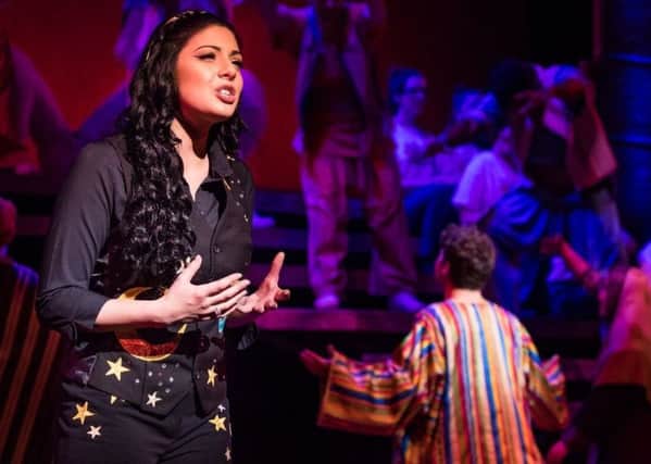 Lucy Kay played the narrator in 'Joseph' at the Millennium Forum last night.