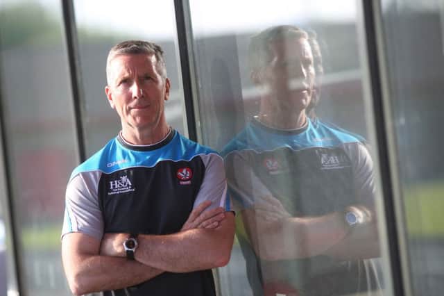 Derry manager Damian Barton.

(Photo Lorcan Doherty / Presseye.com)
