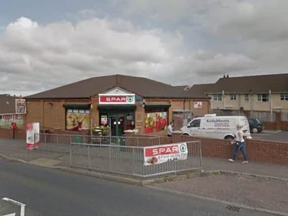 The defibrillator was stolen from outside the Spar shop on Rossdowney Road, say police.