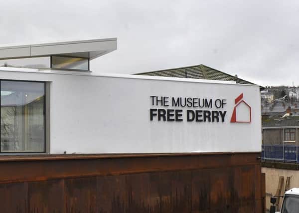 The exterior of the newly refurbished Free Derry Museum in Glenfada Park. DER0717GS009