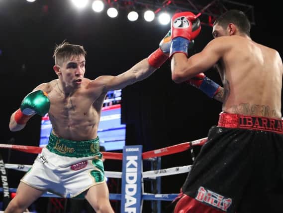 Michael Conlan in action during his first pro fight earlier this year