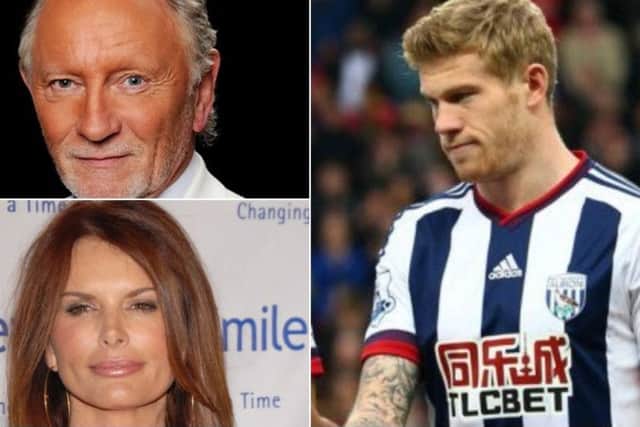 All aboard: Phil Coulter, Roma Downey and James McClean.