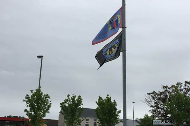 Paramilitary flags in Limavady