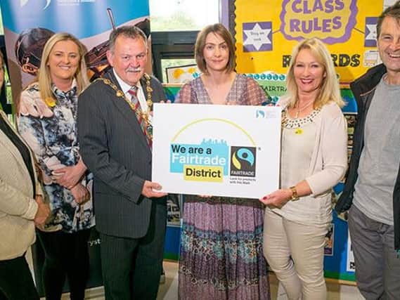 Mayor Maolosa McHugh at Knockavoe School in Strabane