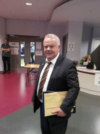 John Dallat pictured at the Foyle Arema during the Westminster election count last Thursday.