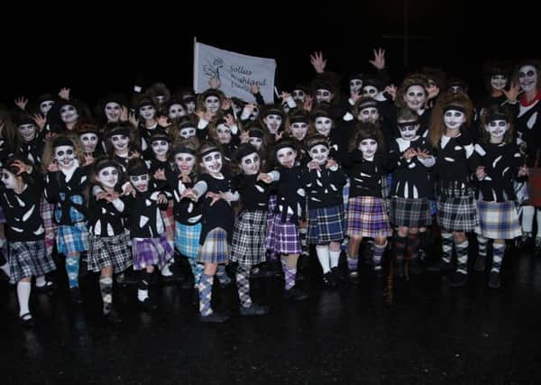 The Sollus Highland Dancers pictured at a previous Hallowe'en event in Derry. DER4414MC101