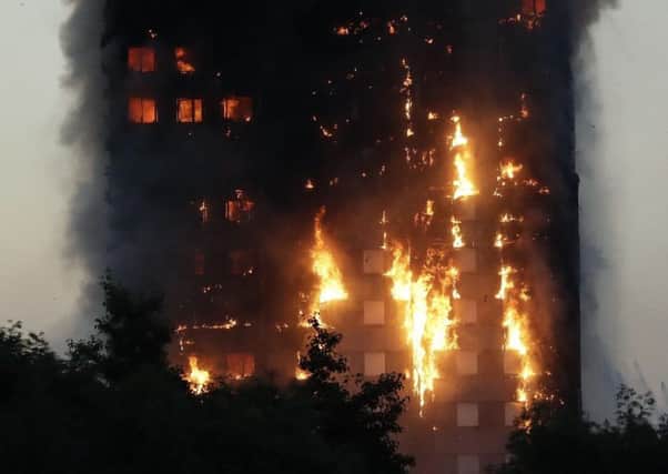 The blaze engulfed the Grenfell Tower