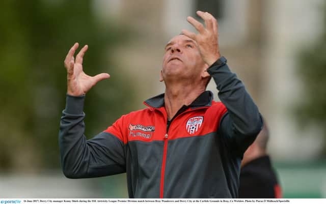 Derry City manager, Kenny Shiels was furious with the concession of three goals from set-pieces.