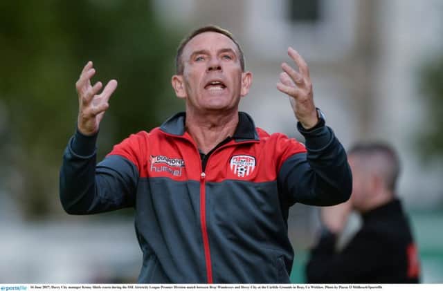 Derry City manager Kenny Shiels curses his luck after the Foylesiders were paired with Danish club, Midtjylland in the Europa League first round qualifier.