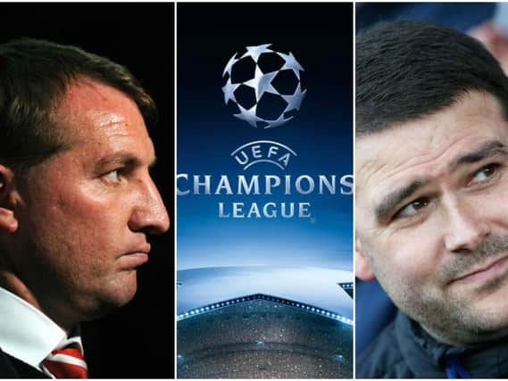 Celtic boss Brendan Rodgers and Linfield manager David Healy