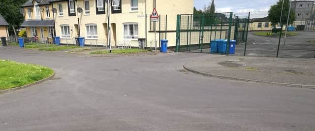 The area of the Brandywell where the road markings are to be introduced.