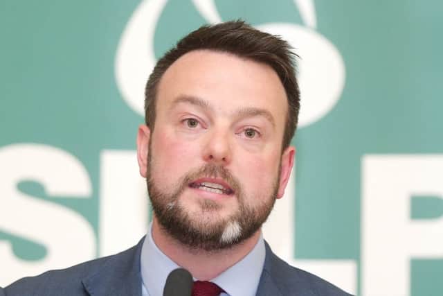 SDLP leader Colum Eastwood.
