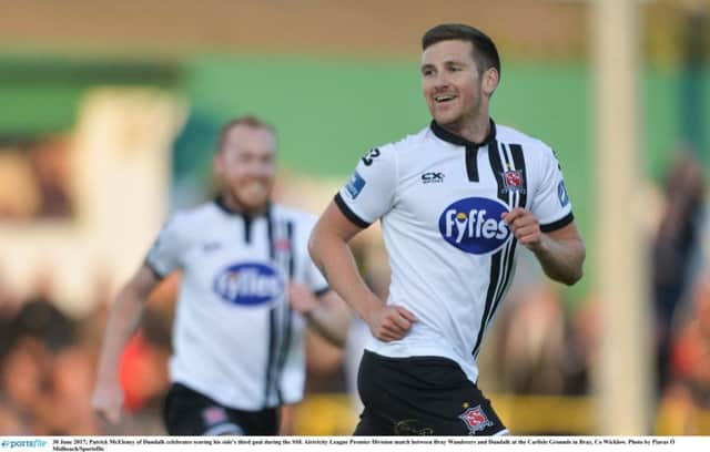 Dundalk's Patrick McEleney is relishing the FAI Cup meeting with his old club Derry City next month.