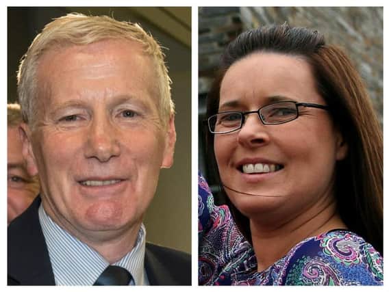 DUP MP for East Derry and Linda McKinney, Director of Gasyard Wall File.