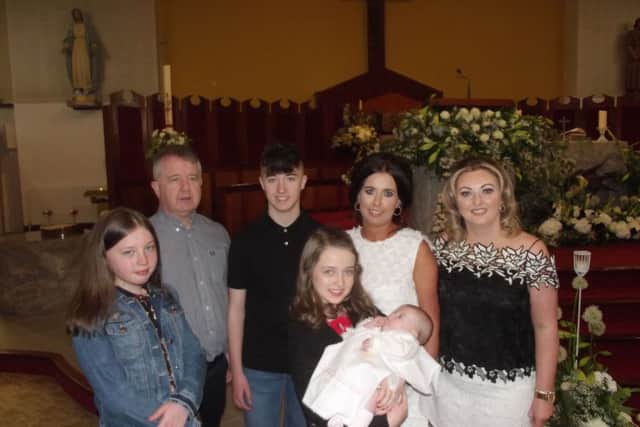 Foyle Sinn Fein MLA Karen Mullan pictured with members of her family.