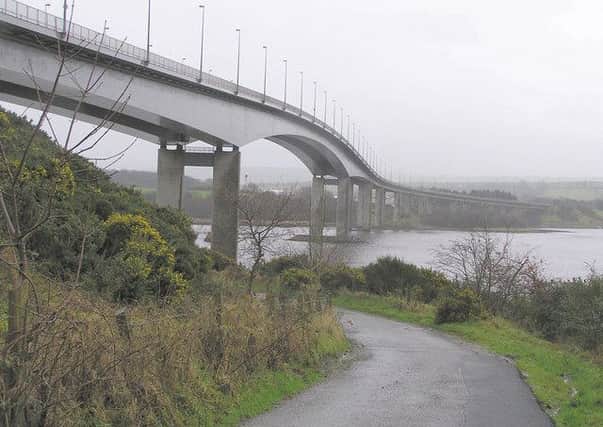 The Foyle Bridge in Derry.