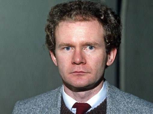 Martin McGuinness in his younger years.