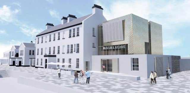 An artist's impression of how the Maritime Museum will loomk when completed.