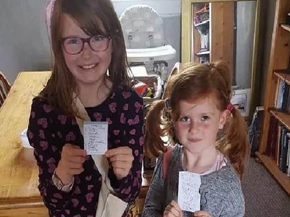Grace Elizabeth (left) and her younger sister, Kara. (Photo: Police Scotland/Facebook)