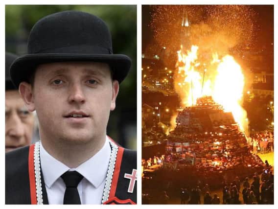 DUP MLA for Foyle, Gary Middleton and the bonfire in the Bogside.