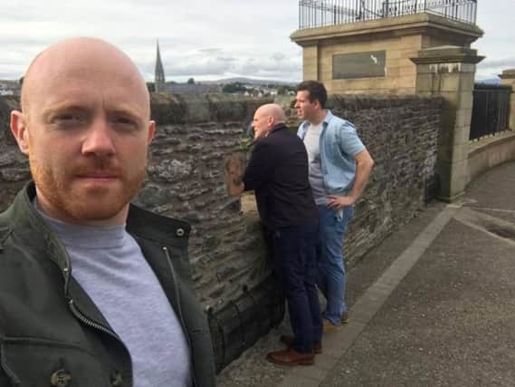 BBC Northern Ireland weatherman, Barra Best, was given a warm welcome when he visited Derry on Monday. (Photo: Barra Best/Facebook)