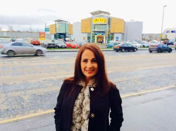 SDLP Councillor Shauna Cusack pictured in the area.