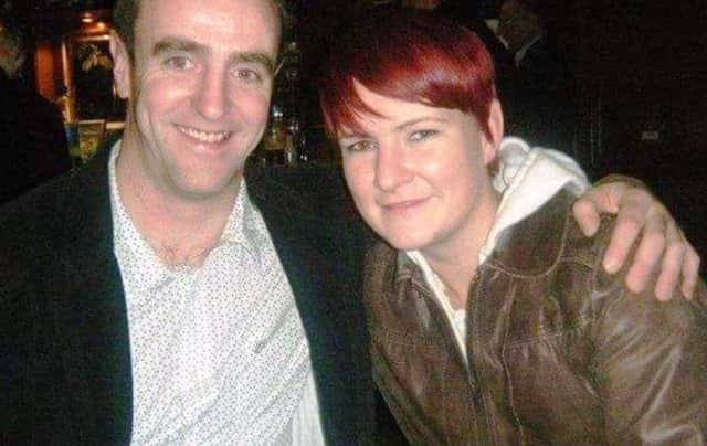 Mark H Durkan with his sister, Gay.