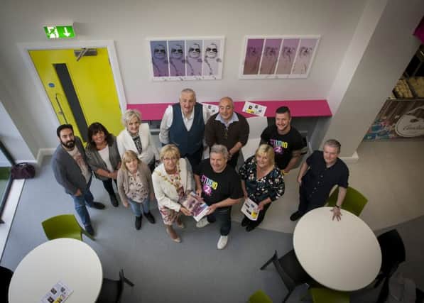 The forer Mayor of Derry City and Strabane District Council, Alderman Hilary McClintock pictured at Studio 2 last year as part of 'Culture Night' - Revolves Around You, held in conjunction with Derry City and Strabane District Council. Included are Ollie Green, Artistic Director, Studio 2, Councillor Angela Dobbins, local artists, facilitators and guests.