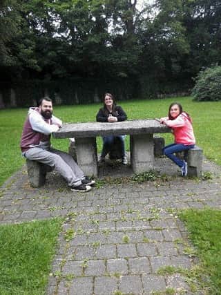 Ashleigh Taylor pictured recently in Buncrana with her parents Lee and Tanya.