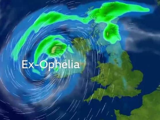 Hurricane Ophelia is making its way towards Ireland.