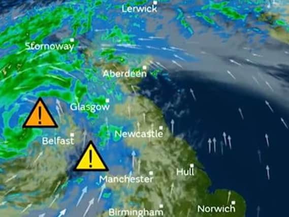Met Eireann says the North West of Ireland is in for a very stormy night.
