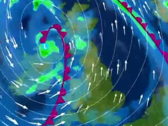 Storm Brian is moving towards Ireland and Britain. (Video/Photo: Met Office)