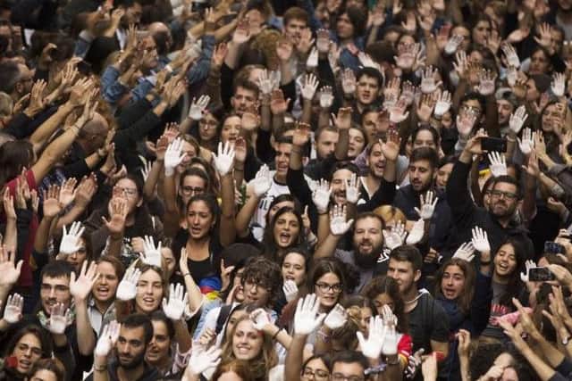 Catalan independence vote.