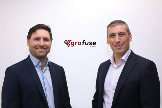 Denis Finnegan and Ian Cullen, from Grofuse Digital, have partnered with the local chamber of commerce to help Derry businesses boost sales from their online presence.