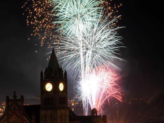 This year's fireworks finale in Derry will take place at 8.15pm.
