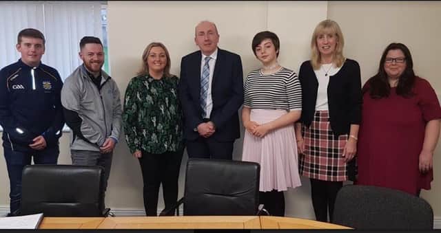 Sinn FÃ©in MLA Karen Mullan has met with Kieran Downey, Director of Karen Mullan Foyle MLA with young people and families affected by Autism and Sinn Fein representatives at the meeting with Kieran Downey  and Ann McDuff.