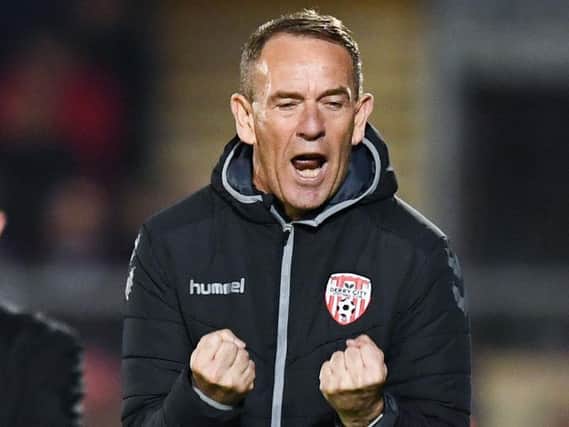 NEW DEAL . . . Derry City boss,. Kenny Shiels has signed a two year extension to his current deal which will keep him in the Brandywell hotseat until the end of the 2019 campaign.