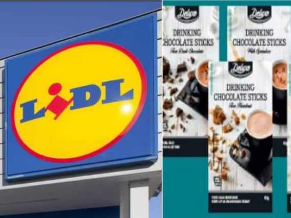 Lidl is recalling four varieties of its Deluxe Drinking Chocolate Sticks