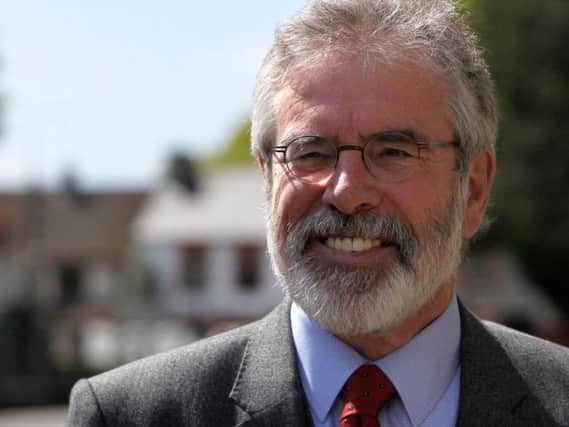 Sinn Fein President, Gerry Adams.