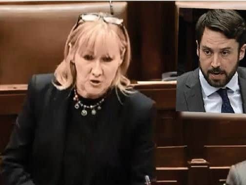 Sinn Fein T.D. Imelda Munster and Irish Housing Minister, Eoghan Murphy. (Photo/Video: Oireachtas TV)