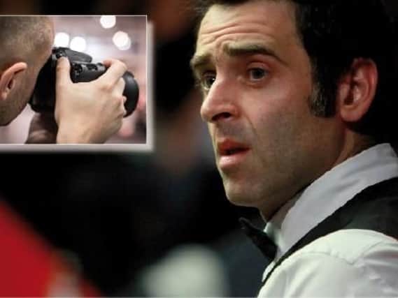 Snooker legend Ronnie O'Sullivan requested the photographer be asked to leave the venue.
